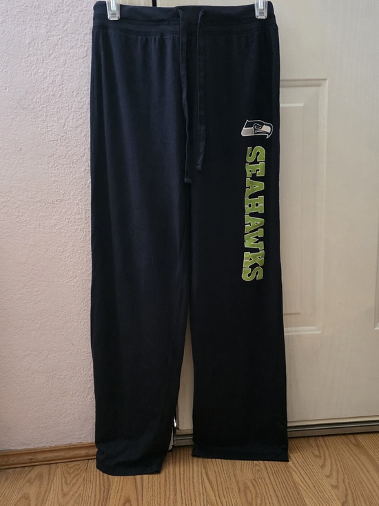 NFL Denim - NWOT- NFL Seattle Seahawks Sm Black Jeggings w/ Neon Green Side 'Seahawks' Print